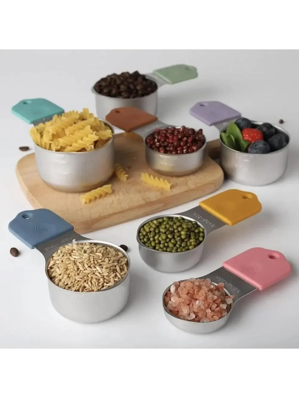 Magnetic Measuring Cups &‎ Spoons Set 14, Heavy Duty Stainless Steel Measuring🌈